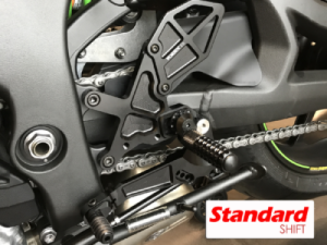 Kawasaki XZ-10R Ninja ZX1000 Rear Sets - Vortex Racing - Adjustable - Black - `21-`24